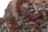 Lustrous Bustamite Crystals on Galena - Broken Hill, Australia #209339-4